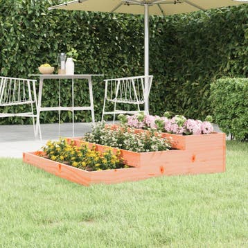 vidaXL Plantenbak 107x107x27 cm massief douglashout, Verzenden