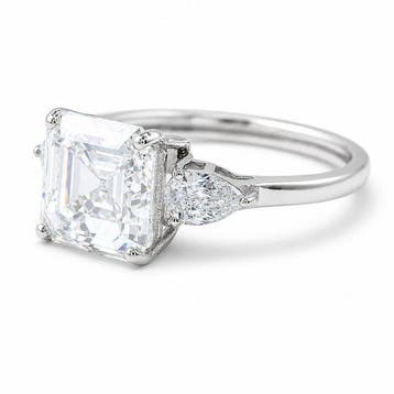 Zonder minimumprijs - Ring Platina - 3.23ct. tw. Diamant, Nieuw