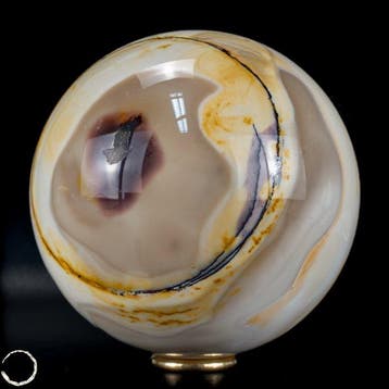 Zeldzame natuurlijke topkwaliteit mookaïet Sphere- 1358.16 g
