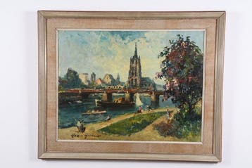 Merio Ameglio (1897–1970) - Impressionistische Ansicht von