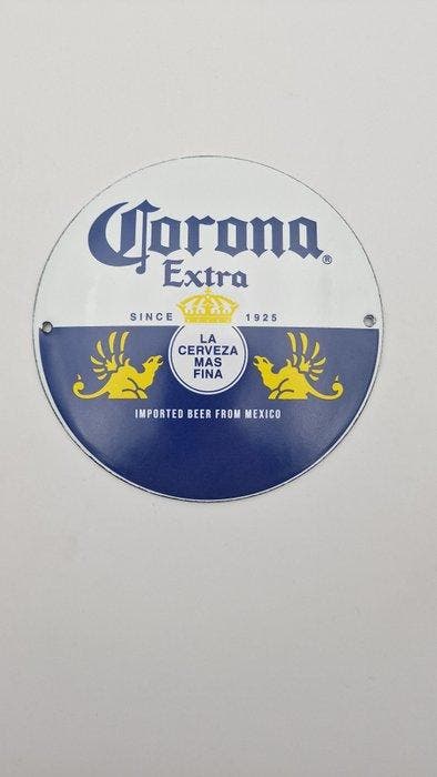 Lijst- Corona emaillebord - Emaille, Antiquités & Art, Art | Objets design