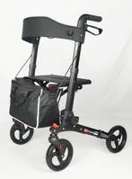 Rollator Plaza Lite Dubbel Opvouwbaar Black (Nieuw), Ophalen of Verzenden, Opvouwbaar, Nieuw