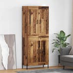 vidaXL Highboard 2 pcs Oud Hout Bewerkt hout, Huis en Inrichting, Kasten | Dressoirs, Verzenden, Nieuw