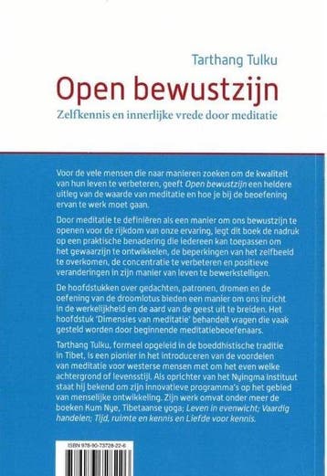 Open bewustzijn / Nyingma psychologie 9789073728226, Verzenden, Zo goed als nieuw, Tarthang Tulku