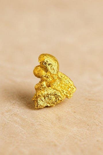 Goud Goud nugget - Hoogte: 7.91 mm - Breedte: 6.59 mm- 1.05
