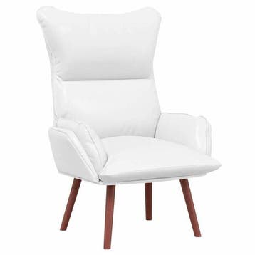 Fauteuil Wit -47% | Retour deal | Weg is weg!, Verzenden, Minder dan 75 cm, Zo goed als nieuw, Modern, minimalistisch