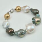 Argent - Bracelet - Perle baroque Edison
