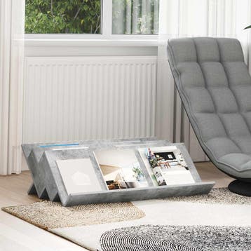 vidaXL Tijdschriftenrek Betonnen Grijs 90 x 53 x 28,5 cm, Verzenden, Nieuw