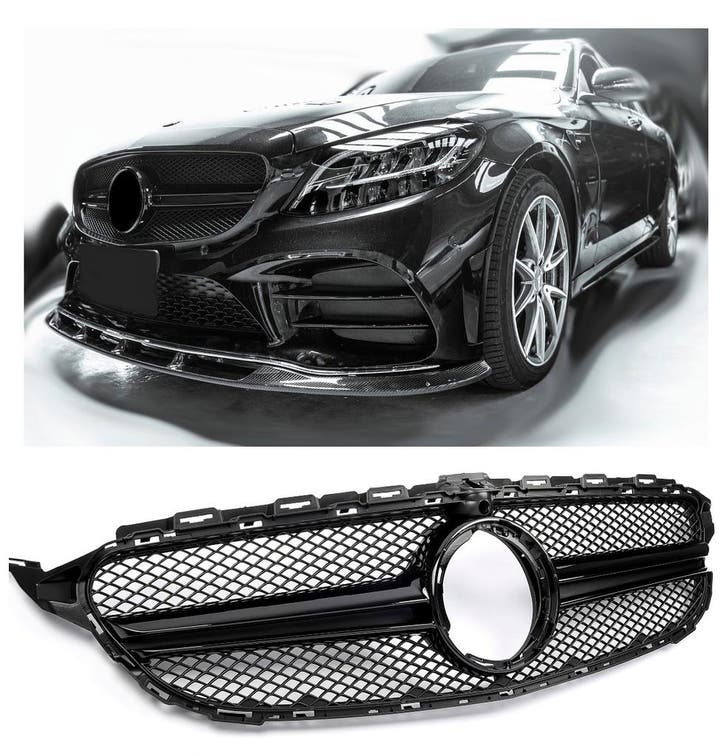 Grille passend voor Mercedes W205 2018-2021 360°, Auto diversen, Auto-accessoires, Verzenden