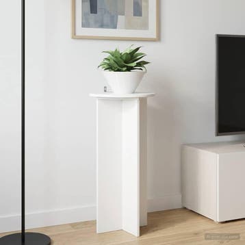 vidaXL Plantenstand 2 st Hoogglans Wit 40 x 40 x 80 cm, Verzenden, Nieuw