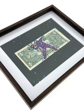 WhyCreationz (XX-XXI) - Banksy x Haring - Flower Thrower, Antiek en Kunst, Kunst | Schilderijen | Modern