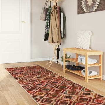 vidaXL Tapijt Runner MARSA Meerkleurig 80 x 450 cm Polyester, Verzenden