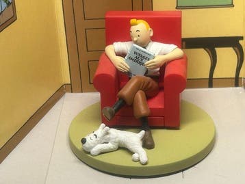 Diorama Moulinsart - Tintin - En el sillón rojo, Boeken, Nieuw
