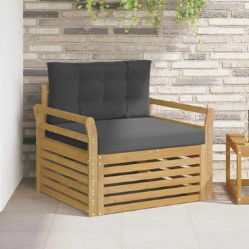 vidaXL Buitensofa Polyester Wit, Verzenden, Nieuw