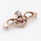 Sans prix de réserve - Broche - 8 carats Or rose Opale -, Bijoux, Sacs & Beauté