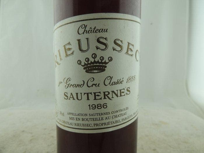 1986 Château Rieussec - Sauternes - 1 Fles (0,75 liter), Collections, Vins