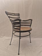 Fauteuil - Rattan, Hout - Bistro in Smeedijzer met Rattan