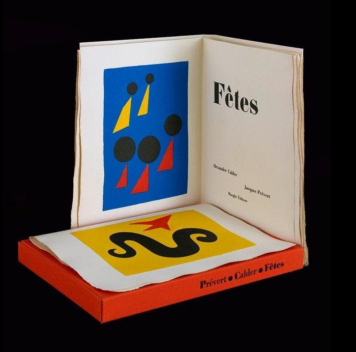 JACQUES PREVERT / ALEXANDER CALDER [MAEGHT] - FÊTES [1/50, Antiek en Kunst, Antiek | Boeken en Manuscripten
