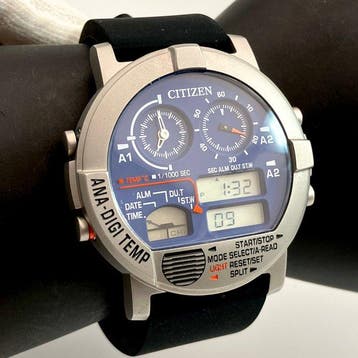 Citizen - ANA-DIGI TEMP - Ana-Digi Quartz – Blue Dia -