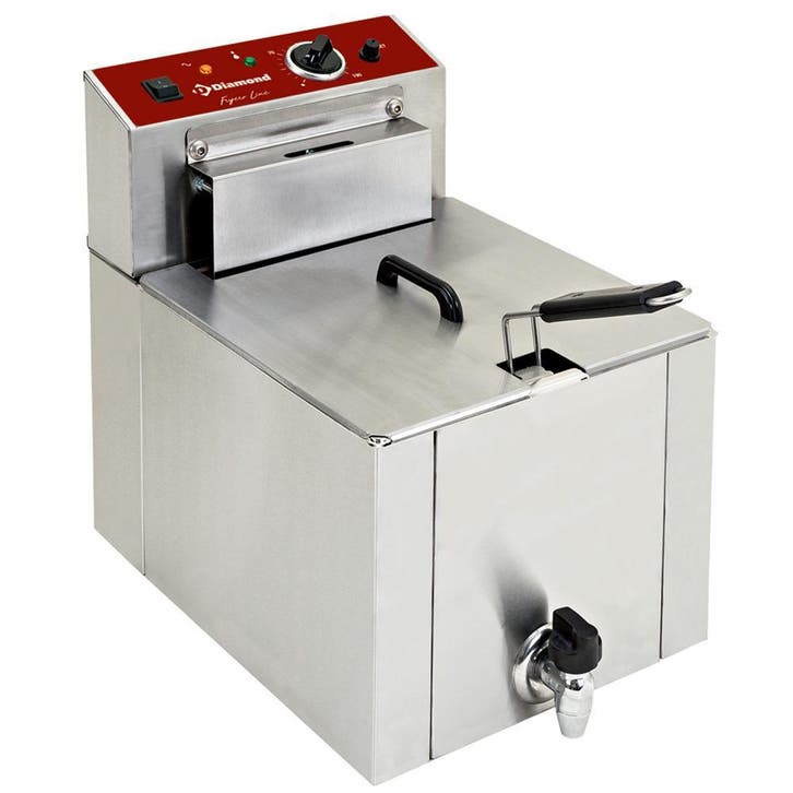 Elektrische friteuse tafelmodel S-POWER 12 liter + kraan, Zakelijke goederen, Horeca | Keukenapparatuur, Nieuw in verpakking, Fornuis, Frituur en Grillen