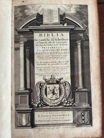 Biblia, dat is De gantsche H. Schrifture [met 6 uitvouwbare