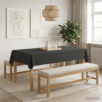vidaXL Tafelkleed 5 st Rechthoekig Donkergrijs 140 x 200 cm, Verzenden, Nieuw