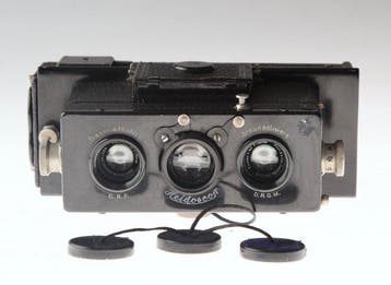 Rollei Heidoscope 45x107 + Tasche Stereocamera