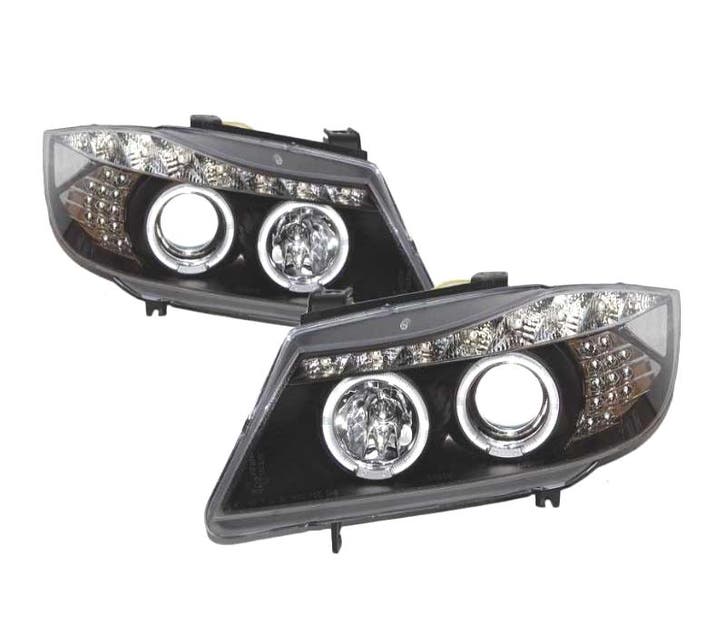 PHARES BMW E90 05-08 DAYLIGHT LED NOIR, Auto-onderdelen, Verlichting, Verzenden