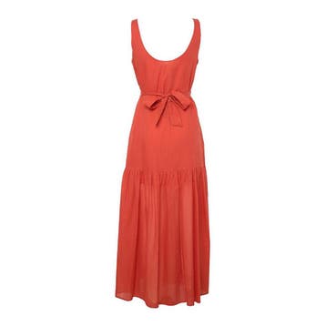 Pennyblack • oranje rode maxi jurk • 36 (IT42), Verzenden, Nieuw, Pennyblack, Maat 36 (S)