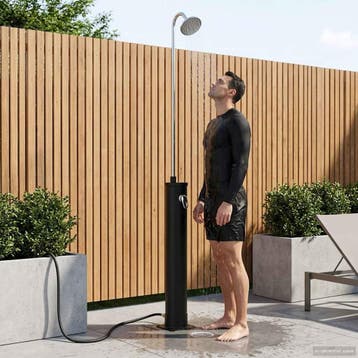 vidaXL Zonne douche met douchekop 20 l PVC, ABS,, Verzenden, Nieuw