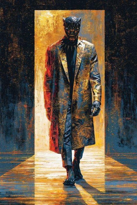 Iconica - Runway Black Panther - unique 1/1 XXL (150 x 100, Antiquités & Art, Art | Objets design