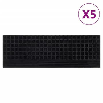 vidaXL Trapmatten 5 st 25x75 cm rubber, Doe-het-zelf en Bouw, Verzenden, Nieuw