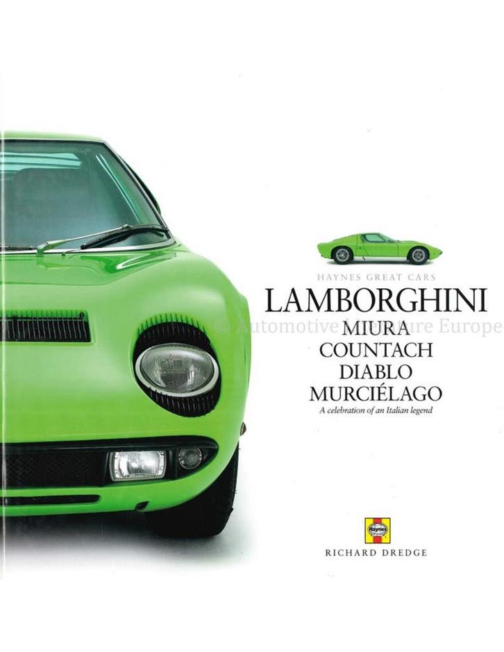 LAMBORGHINI MIURA, COUNTACH, DIABLO, MURCIÉLAGO, A, Boeken, Auto's | Boeken