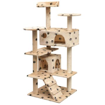 vidaXL Kattenkrabpaal met sisal krabpalen 125 cm, Verzenden, Nieuw
