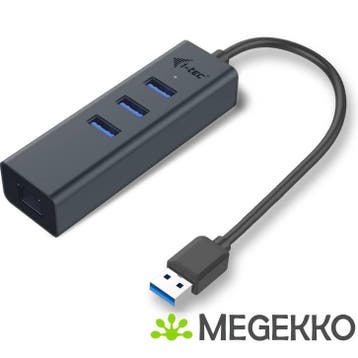 I-tec Metal U3METALG3HUB USB 3.0 (3.1 Gen 1) Type-A, Verzenden, Nieuw