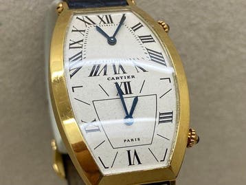 Cartier - Tonneau GM Dual Time - 216-89 - Unisexe -