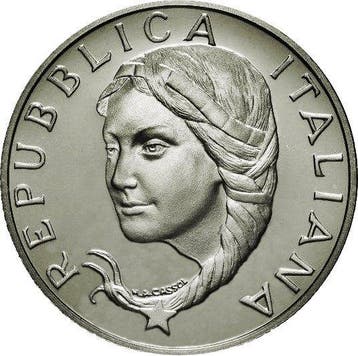 Italië. 5000 Lire 1996 Presidenza Italiana dellUnione