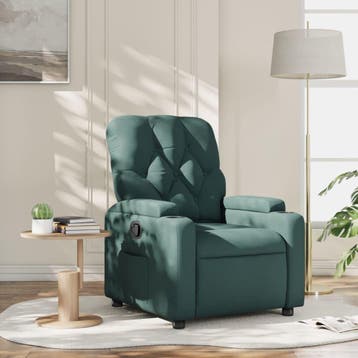 Fauteuil relax vert fonce -35% - Retour client verifie, Verzenden