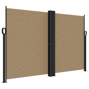 Windscherm 160x1200 cm taupe - Snel je terras afschermen..., Tuin en Terras, Verzenden, Zo goed als nieuw