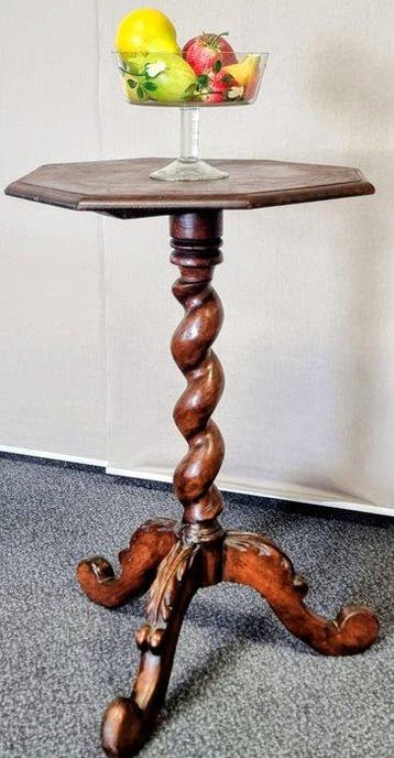 Bijzettafel - hard hout - Nussbaum Massiv