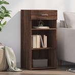 vidaXL Dressoir 45x42,5x93 cm bewerkt hout bruin eikenkleur, Verzenden, Nieuw