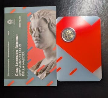 San Marino. 2 Euro 2018 Bernini (Zonder minimumprijs)