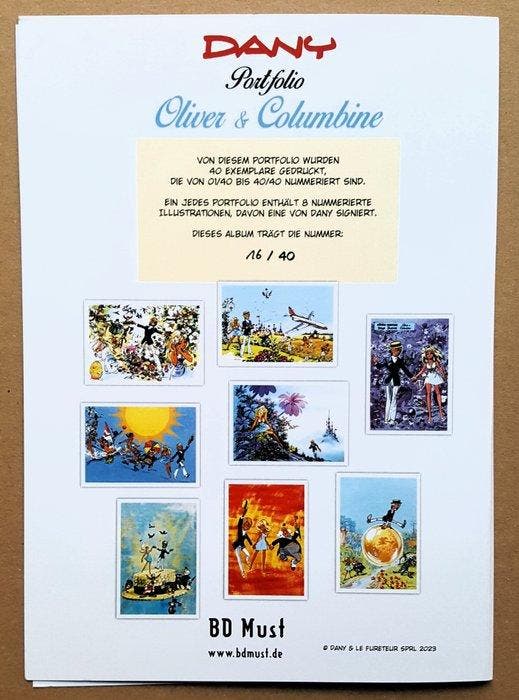 Dany - 1 Portfolio - Roze Bottel - Oliver & Columbine - 2024, Livres, BD