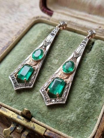 Sans prix de réserve - Boucles doreilles - 9 carats Argent,, Handtassen en Accessoires, Oorbellen, Nieuw