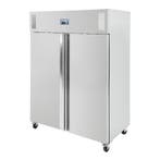 Polar U-serie professionele 2-deurs vriezer RVS 1300 liter, Verzenden