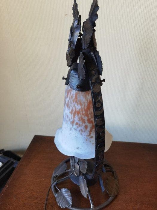 Daum/Lorrain - Stil von Adrien Mazoyer - Lamp - Smeedijzer, Antiek en Kunst, Kunst | Designobjecten