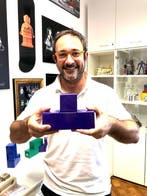 Alessandro Piano - sculptuur, Alter Ego Cubes Violet -