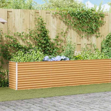 vidaXL Verhoogde plantenbak Lichtbruin 582 x 50 x 68 cm, Verzenden