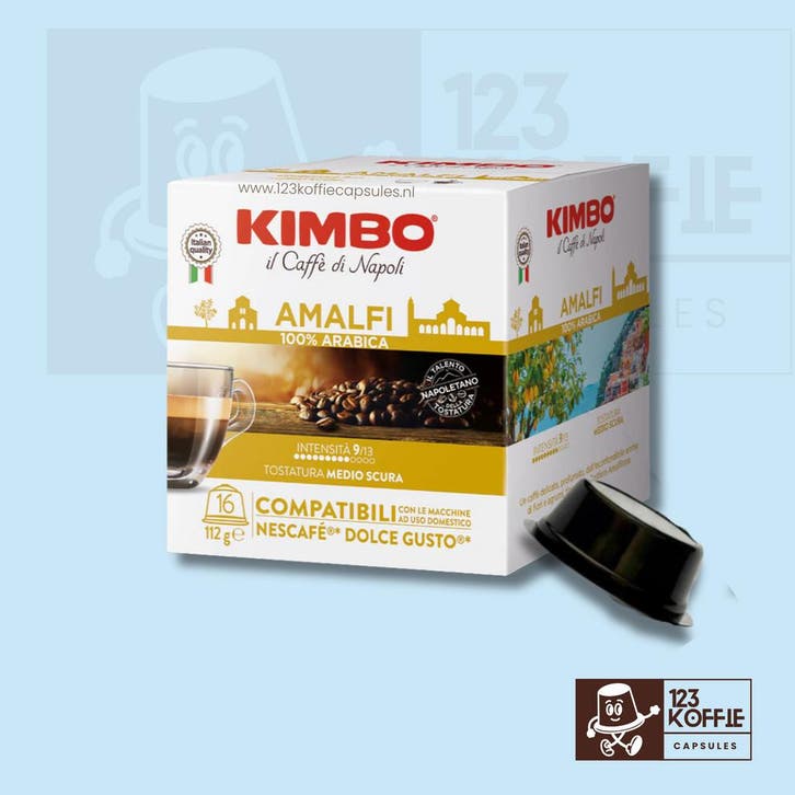 Verpakking Kimbo Amalfi capsules Dolce Gusto 16 stuks, Electroménager, Accessoires de machine à café, Envoi