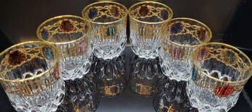 ISMIE LUX - Service à boisson (6) - Verres à whisky rares et